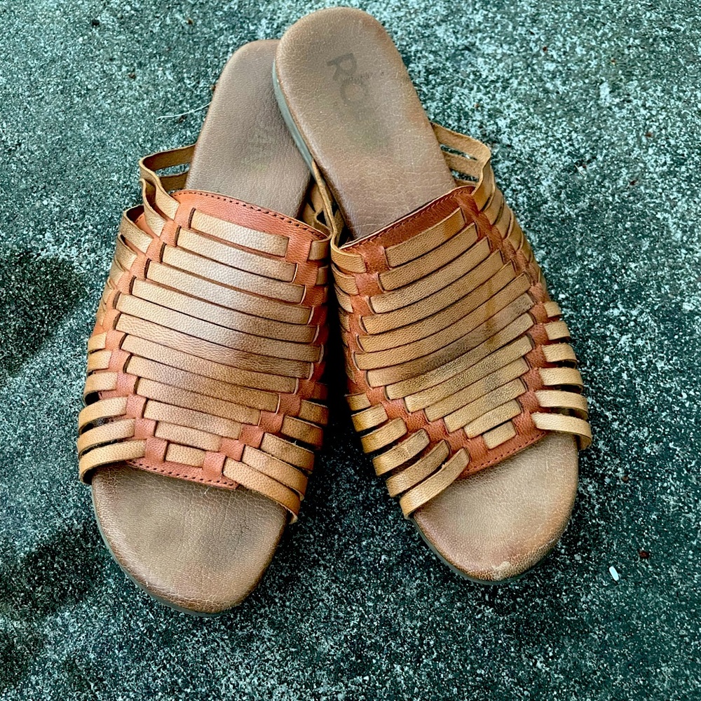 ROAN by BedStu leather slides